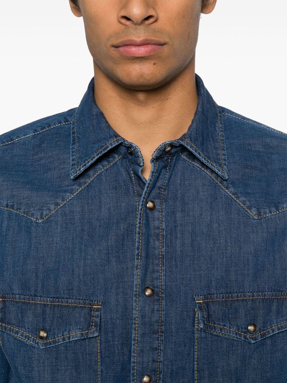 Jacob Cohen Cotton Denim Shirt - Blue