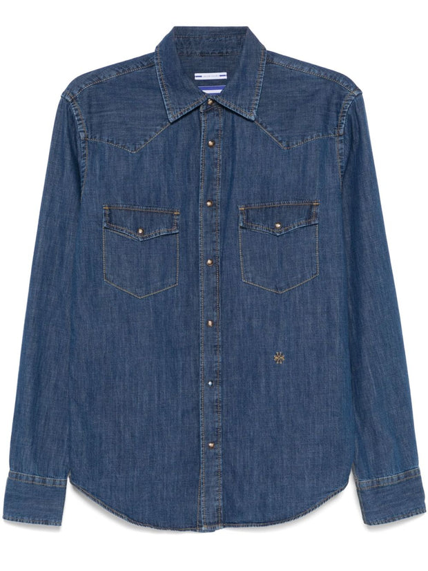 Jacob Cohen Cotton Denim Shirt - Blue