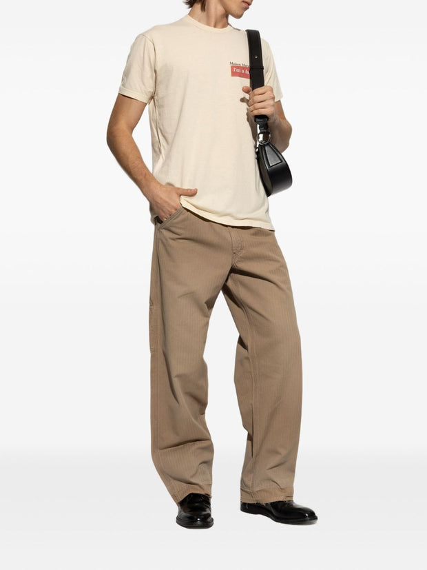 Maison Margiela Cotton Trousers - Beige