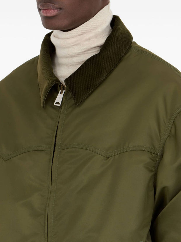 Maison Margiela Nylon Bomber Jacket - Green