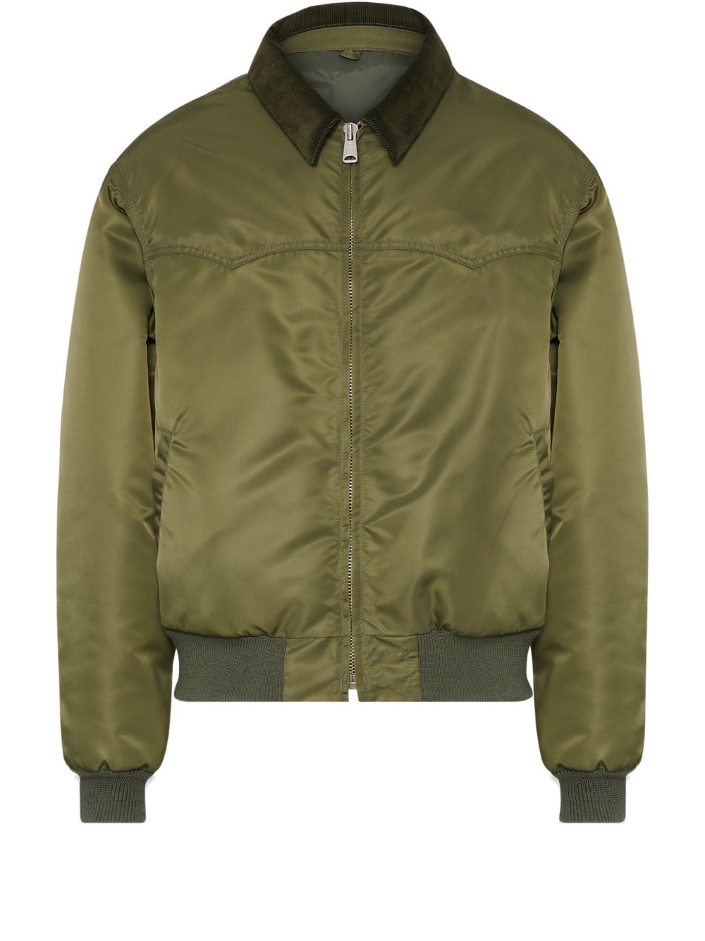 Maison Margiela Nylon Bomber Jacket Green