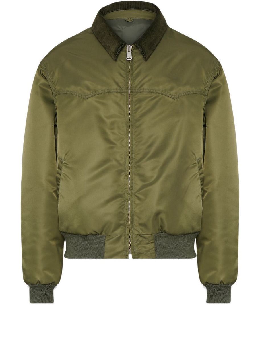 Maison Margiela Nylon Bomber Jacket Green