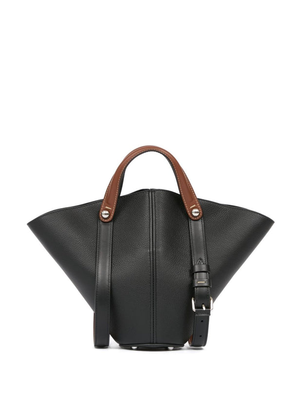 Maison Margiela Dress-Age Small Leather Tote - Black