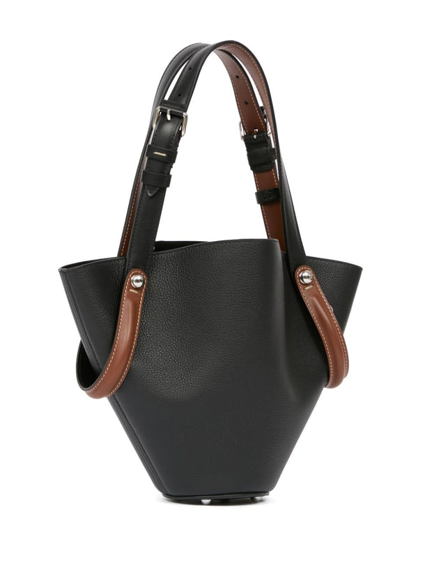 Maison Margiela Dress-Age Small Leather Tote - Black