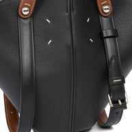 Maison Margiela Dress-Age Small Leather Tote - Black