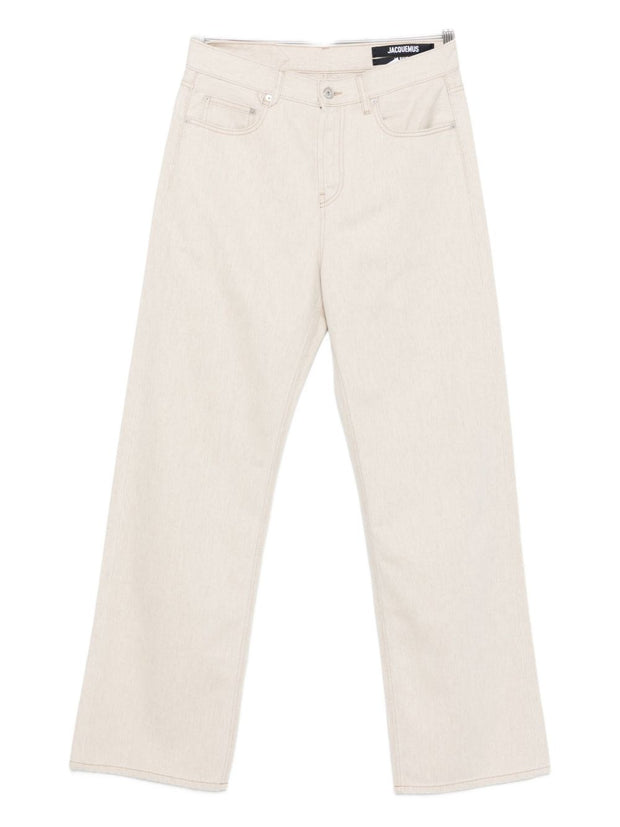 JACQUEMUS Le De-Nimes Droit Jeans - Beige