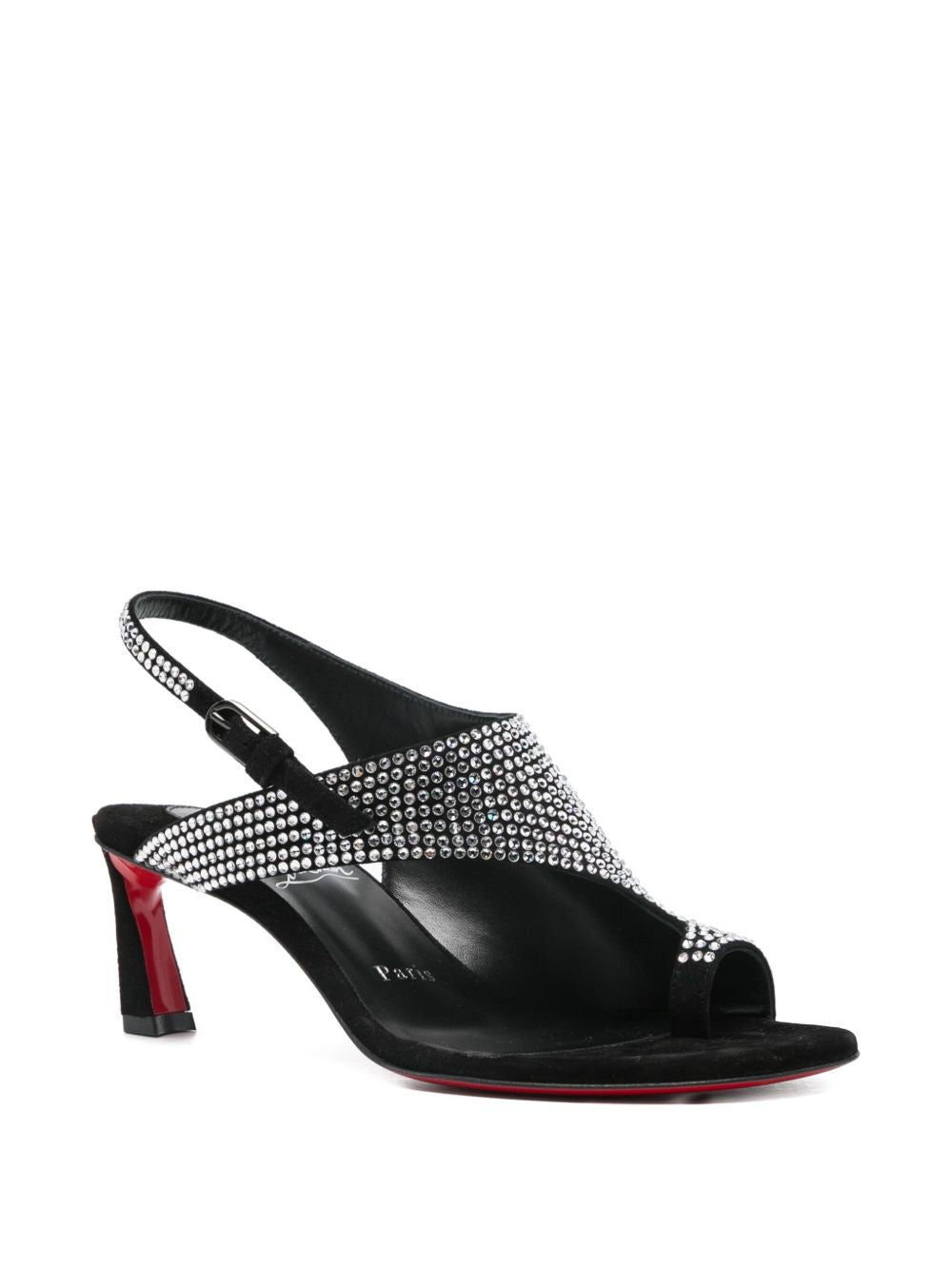 Christian Louboutin Viva Condora Strass Sandals Black