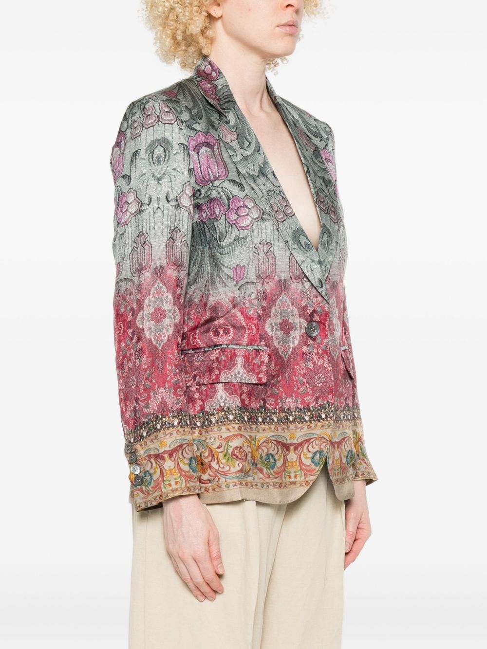 Pierre Louis Mascia Silk Single-breasted Jacket - MultiColour