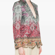 Pierre Louis Mascia Silk Single-breasted Jacket - MultiColour