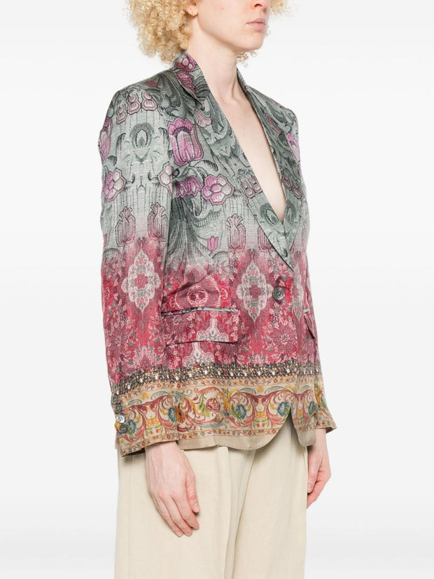 Pierre Louis Mascia Silk Single-breasted Jacket - MultiColour