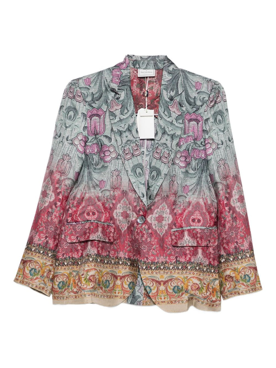 Pierre Louis Mascia Silk Single-breasted Jacket - MultiColour