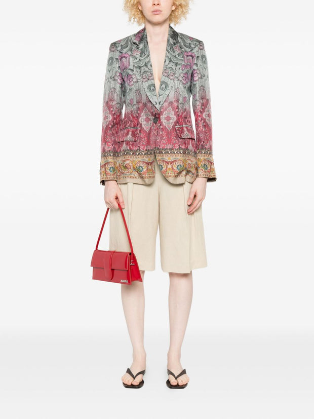 Pierre Louis Mascia Silk Single-breasted Jacket - MultiColour