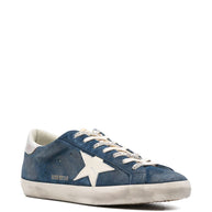 Golden Goose Super-Star Leather Sneakers - Blue