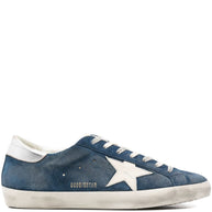 Golden Goose Super-Star Leather Sneakers - Blue