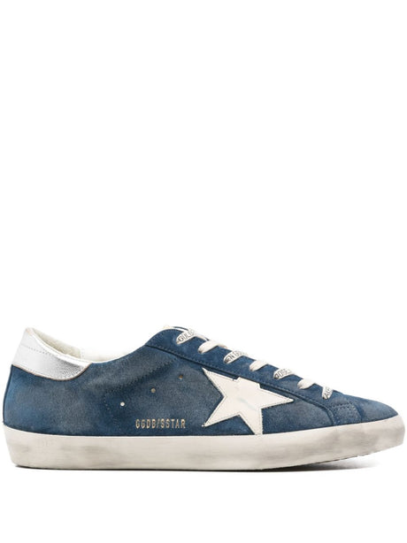 Golden Goose Super-Star Leather Sneakers - Blue
