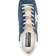 Golden Goose Super-Star Leather Sneakers - Blue