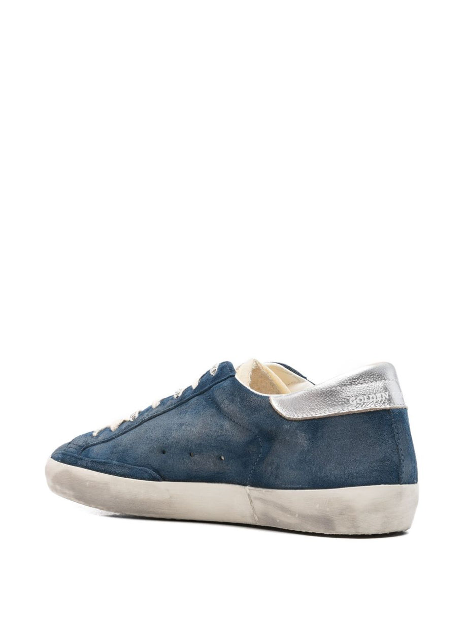 Golden Goose Super-Star Leather Sneakers - Blue