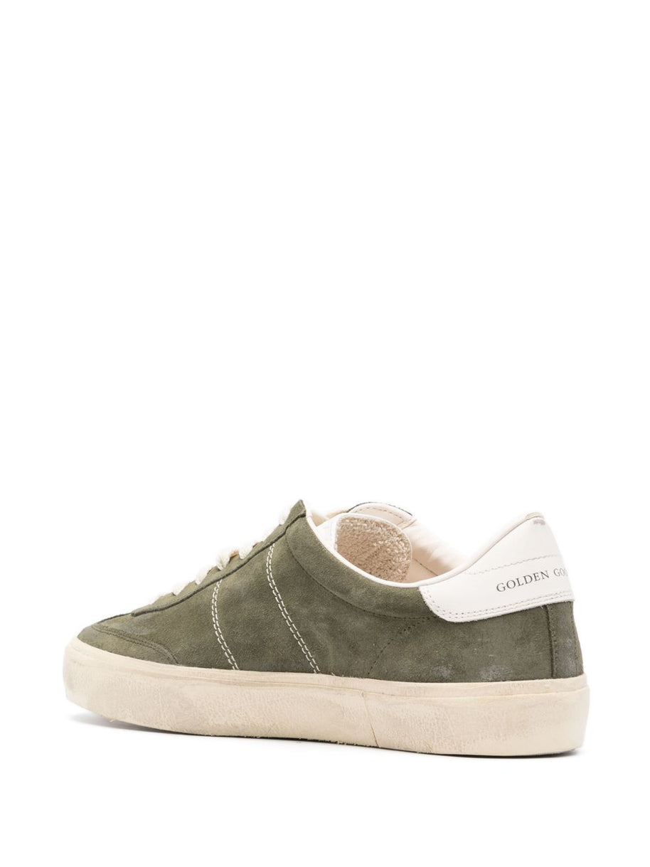 Golden Goose Soul-Star Leather Sneakers - Green