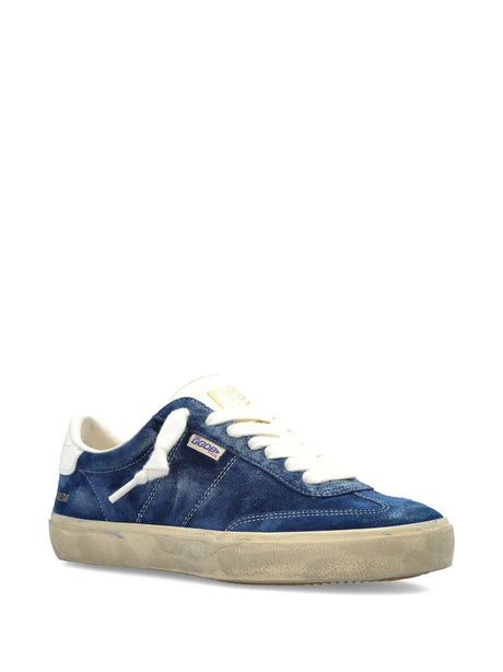 Golden Goose Soul-Star Leather Sneakers - Blue