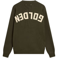 Golden Goose Logo Organic Cotton Sweater - Green