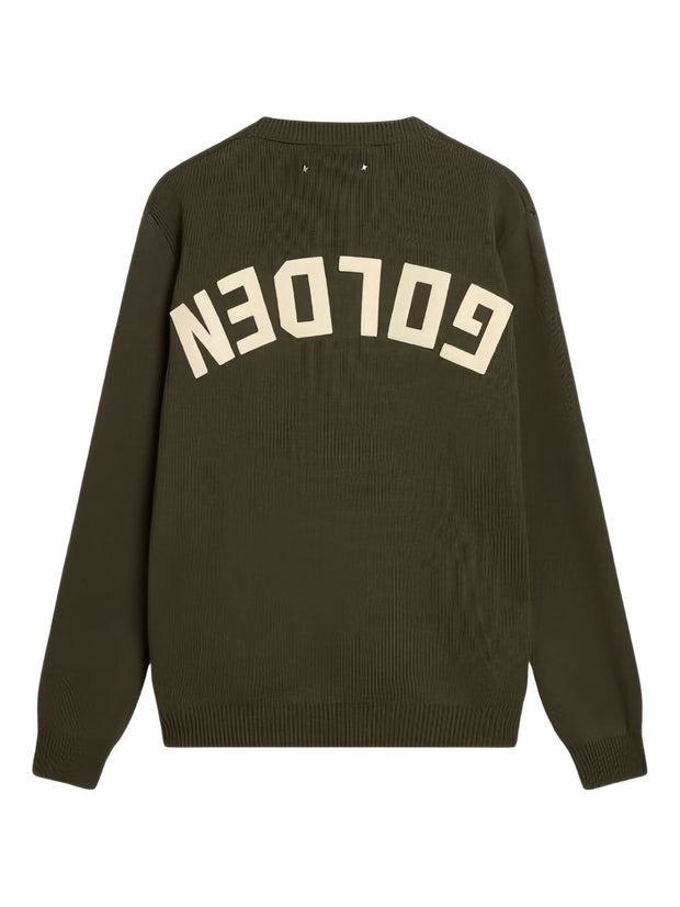 Golden Goose Logo Organic Cotton Sweater - Green