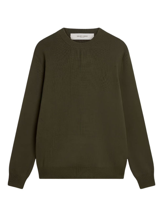 Golden Goose Logo Organic Cotton Sweater - Green