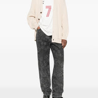Golden Goose Cotton V-necked Cardigan - Beige