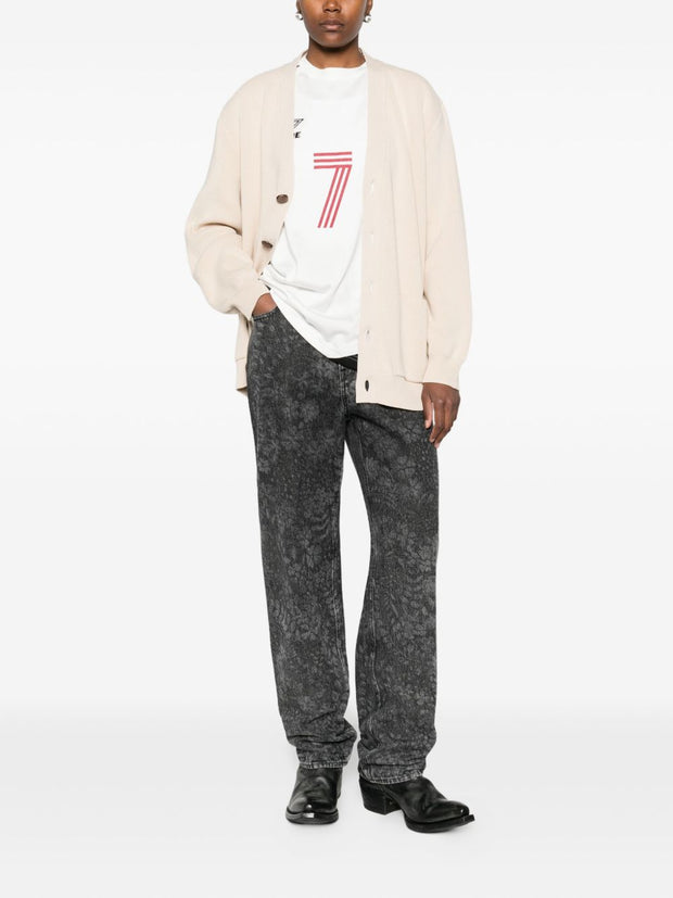 Golden Goose Cotton V-necked Cardigan - Beige