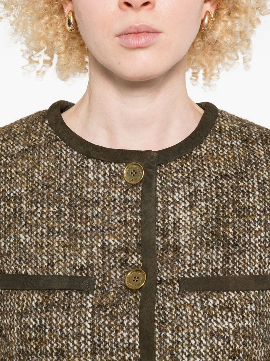 Golden Goose Wool Blend Jacket - Brown