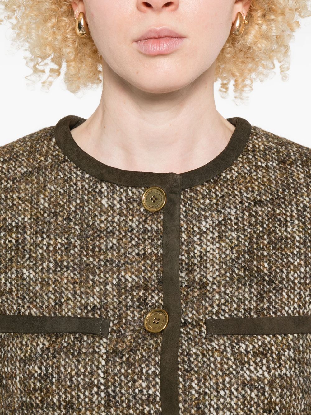 Golden Goose Wool Blend Jacket - Brown