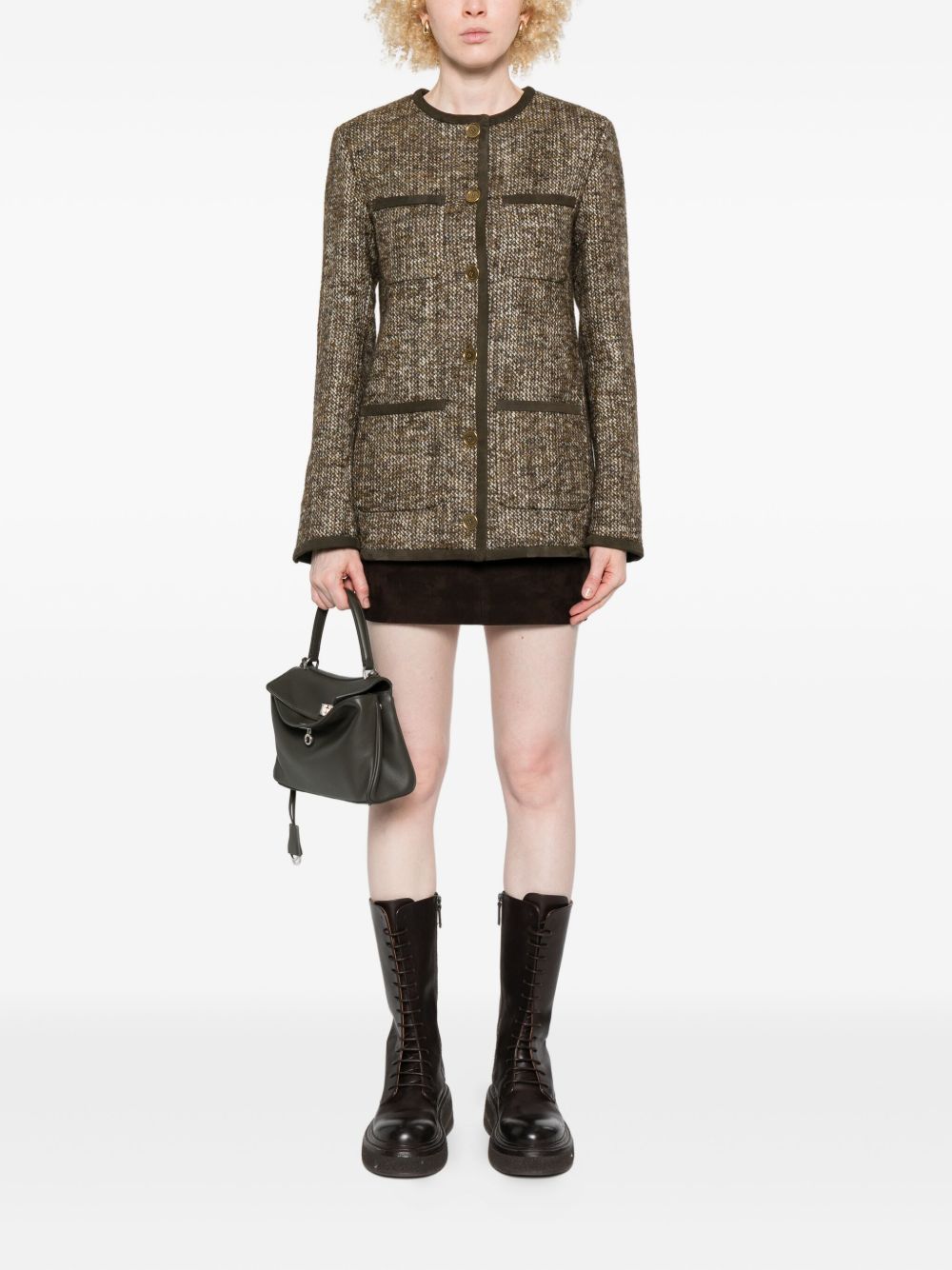 Golden Goose Wool Blend Jacket - Brown