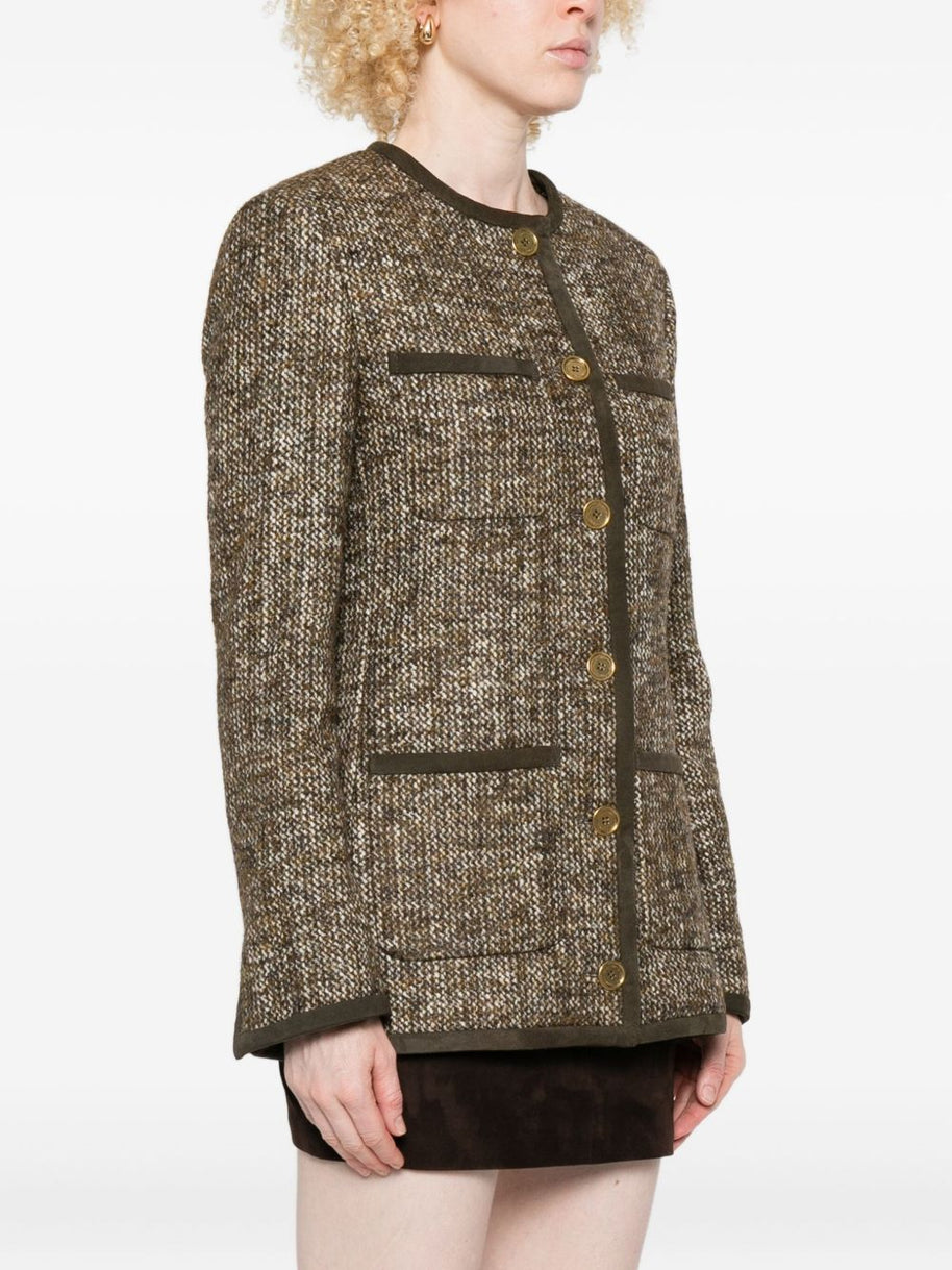 Golden Goose Wool Blend Jacket - Brown