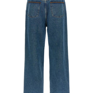 Valentino Embroidered Jeans - Blue