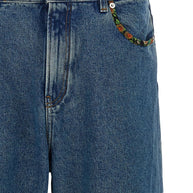 Valentino Embroidered Jeans - Blue