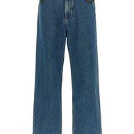 Valentino Embroidered Jeans - Blue