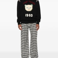 Valentino Embroidered Cotton Hoodie - Black