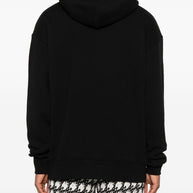 Valentino Embroidered Cotton Hoodie - Black