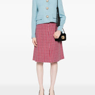 Valentino Short Collarless Jacket - Clear Blue