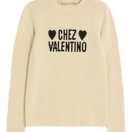 Valentino Chez Valentino Wool Sweater - Beige