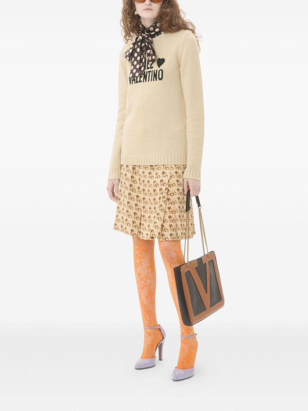 Valentino Chez Valentino Wool Sweater - Beige