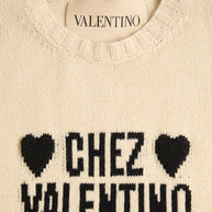 Valentino Chez Valentino Wool Sweater - Beige
