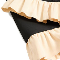 Valentino Wool And Silk Short Dress - Black