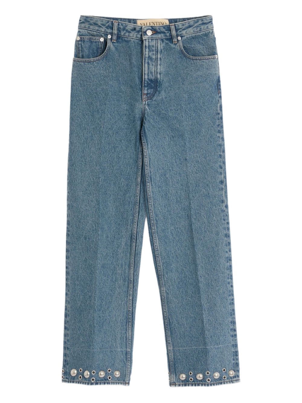 Valentino Denim cotton studded jeans - Blue