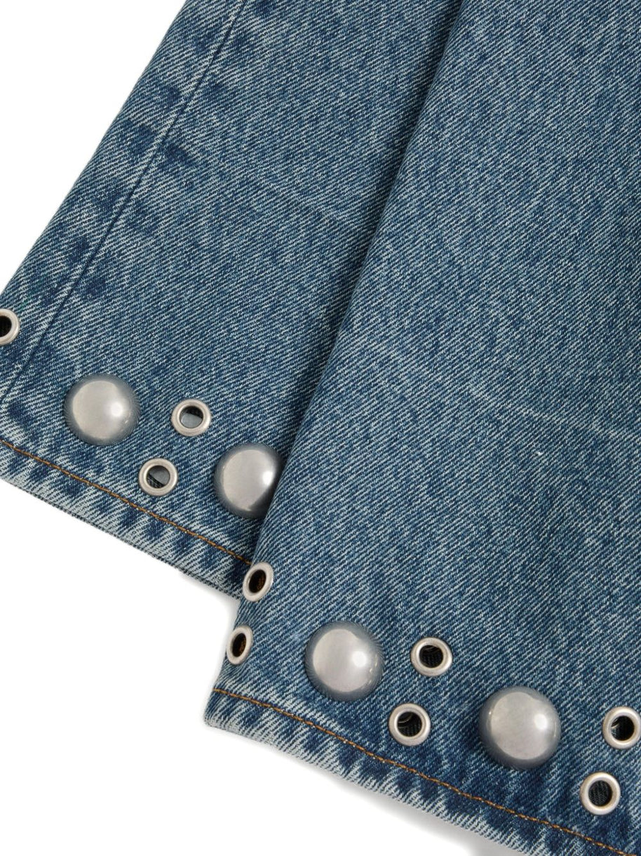 Valentino Denim cotton studded jeans - Blue
