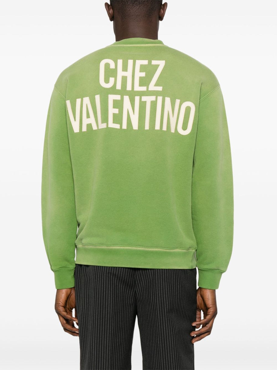 Valentino Chez Valentino Cotton Sweatshirt - Green