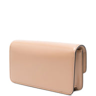 Valentino Garavani Vain Small Leather Clutch Bag - Powder