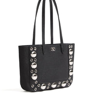 Valentino Garavani Nellcote Mini Leather Tote Bag - Black
