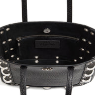Valentino Garavani Nellcote Mini Leather Tote Bag - Black