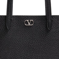 Valentino Garavani Nellcote Mini Leather Tote Bag - Black