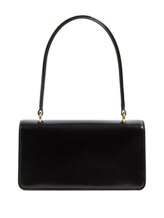 Valentino Garavani Vain Leather Top Handle Bag - Black